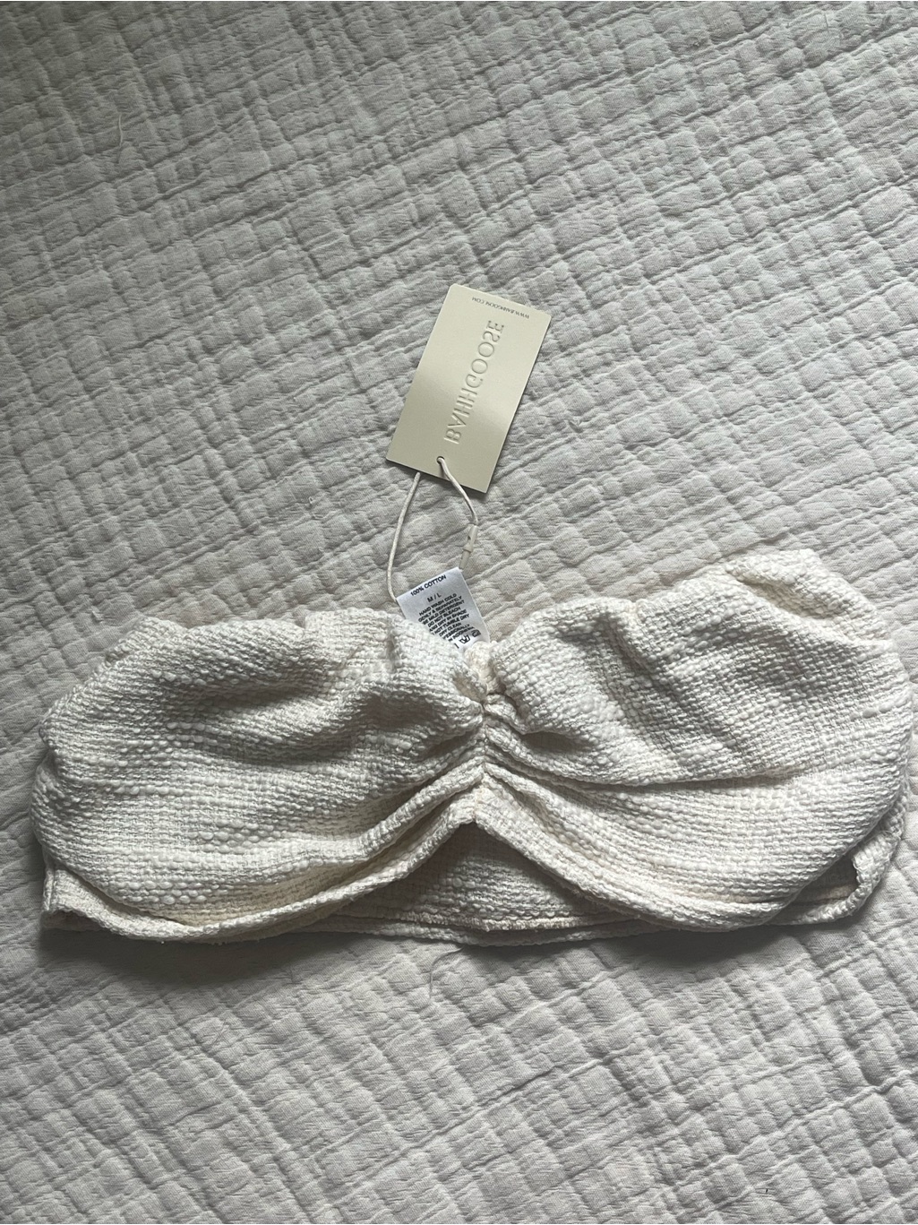 Bahhgoose Wov Bandeau Top | Nwt M/L — image 2 of 5